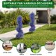 thumbnail image 4 of Yeshouse 2 espirales artificiales de lavanda, planta de polietileno con estaca y soporte de hierro, almohadilla de esponja, decoración para jardín y balcón exteriores, 4 of 7