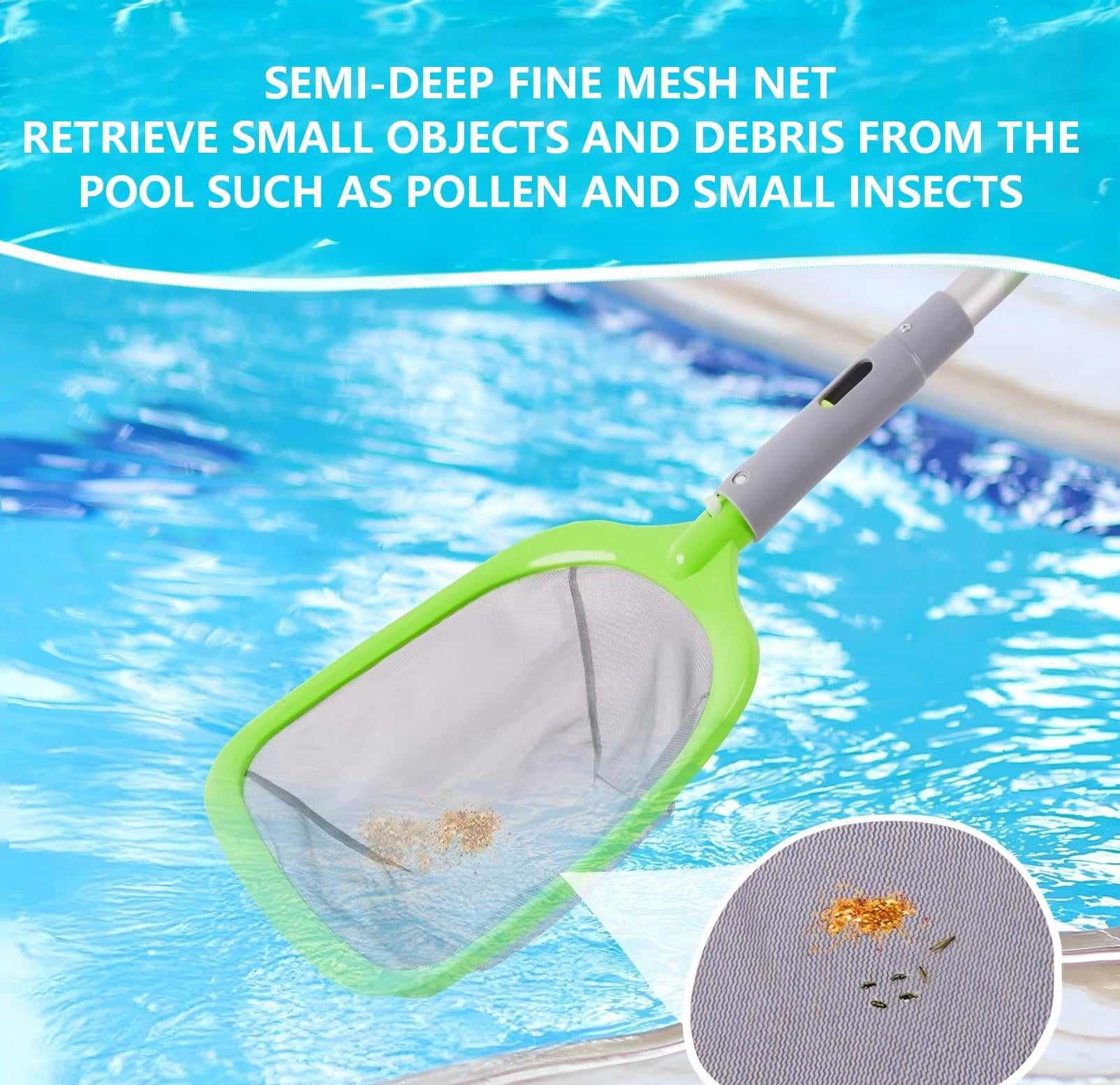 WaterJingle 4-Piece Pool & Spa Maintenance Kit: Jet Vacuum with 57.5" Pole, 13.5" Curved Brush & Semi-Deep Skimmer Net - Venturi Cleaning System for Hot Tubs & Above Ground Pools