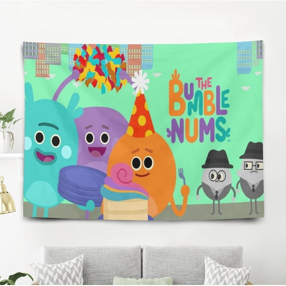 The Bumble Nums Tapestry Gift Wall Hanging Backdrop for Room Bedroom Girls Fans Background Banner Party Birthday Supplies Decor
