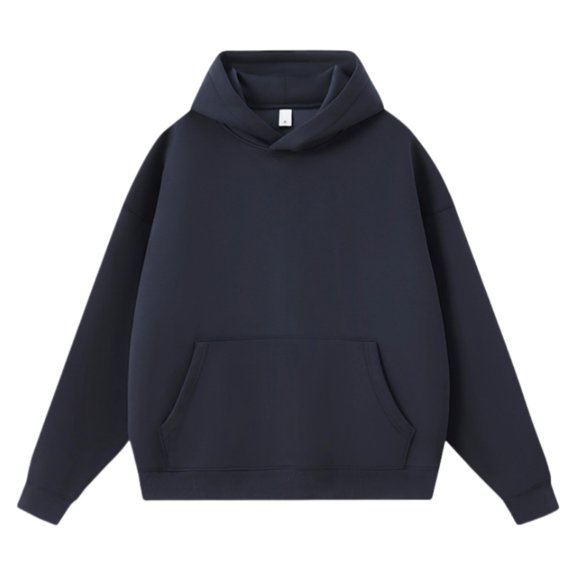 Womens Solid Color Hoodies Long Sleeve Unisex Sweatshirt Causal Outerwear Tops