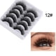 thumbnail image 2 of Pestañas Postizas Racimos Pestañas Postizas Naturales Blackest Black Maybelline pares de pestañas de visón 3d, maquillaje natural, pestañas de tira completa, pestañas postizas d(Compre 2 y ahorre 10%), 2 of 3