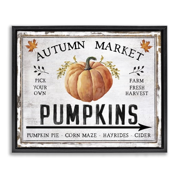 Stupell Industries Farmhouse Black Floating Frame Canvas Art, 21 x 17, by Creatif Belle
