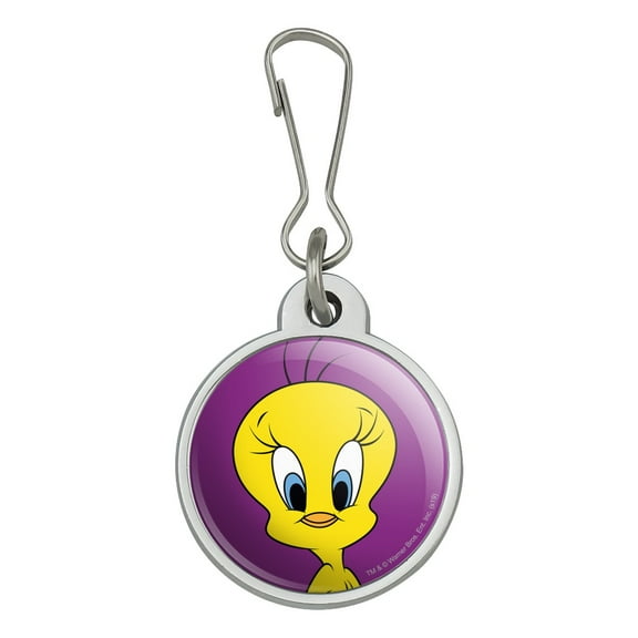 Looney Tunes Tweety Bird Jacket Handbag Purse Luggage Backpack Zipper Pull Charm