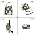 thumbnail image 3 of FORMRS Crossbody Bag for Women Quilted Travel Shoulder Cell Phone Purse with Chain Strap Handbag, Black and Blue Cat, 3 of 7