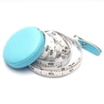 thumbnail image 3 of Light Blue Retractable Body Leather Sewing Tape Measure, Small Sewing Tape Measure for Tailors and Designers 1 Pieces 60 Inches / 1.5 Meter Wide, 3 of 5
