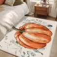 thumbnail image 4 of Thanksgiving Area Rugs 4'x6', Washable Small Throw Rugs for Office Bathroom, Fall Orange Pumpkin Eucalyptus Leaves Indoor Outdoor Rug Non-Slip Low Pile Carpet Runner Reversible Floor Mats, 4 of 8