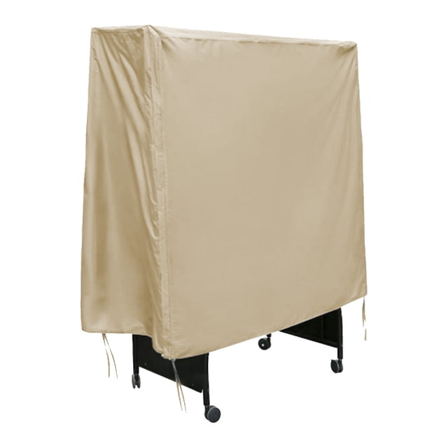Housse de Table de Pong, Polyester Argenté Pliant Lourd avec Fermeture Éclair pour Protection Intérieure Extérieure Toutes Saisons