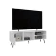 thumbnail image 6 of Dtwnek Tv Stand for TVs up to 63", TV Cabinet with 1 Door and 3 Open Shelves, Perfect for Office, Living Room, White, 6 of 8