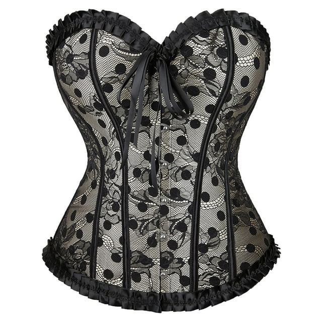Corsés de talla grande para mujer, corpiño, lencería para disfraz de Halloween, corpiño, Top gótico, ropa interior Sexy Fridja nalpqowj30963