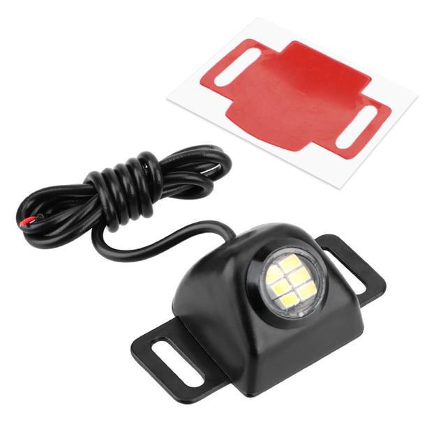 Kenally Luz de marcha atrás, bombilla trasera automotriz, luz de aleación de aluminio para coches, lámpara de advertencia intermitente, suministros de Cámaras de salpicadero de coche Negro Kenally VI018542-01B