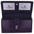 thumbnail image 2 of Mundi RFID File Master Clutch Organizer Womens Croco Purple Wallet, 2 of 6