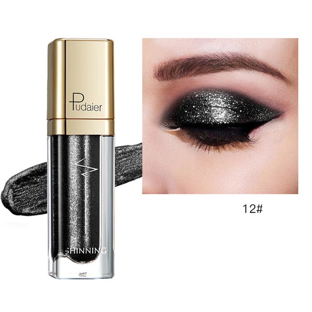 11 Pudaier Liquid Shimmer Sombra de ojos Metales Maquillaje Resaltador Crema Cosmética