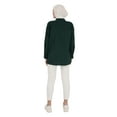 thumbnail image 5 of Poplin Tunic With Oval Side Slits Emerald Green, 5 of 5