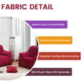 thumbnail image 3 of CJC Plush Sofa Covers Stretch Solid Thick Slipcover for 1-Seater Velvet Easy Fit Non-Slip Furniture, Wine Red, 3 of 11