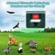 thumbnail image 2 of Repelente de aves para exteriores, repelente ultrasónico de animales para exteriores, repelente de aves ultrasónico con sensor de movimiento y flash, para repeler plagas, 2 of 5