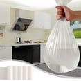 thumbnail image 1 of Bolsas de basura 100 piezas Bolsas de basura engrosadas Bolsas de limpieza de basura doméstica/hotel Bolsas de basura a base de plástico Paquete de basura, 1 of 7