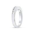 thumbnail image 3 of FB Jewels 14kt White Gold Womens Round Diamond Wedding Channel Set Band 1/2 Cttw, 3 of 4