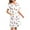 White, variant on Sakmal White Moomoo Nightgowns for Women Cute with Pockets Loungewear Short Sleeve Nightgowns