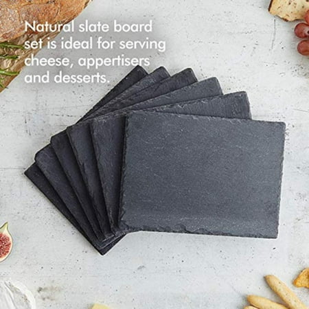 

Wenasi Slate Stone Coasters Square Cup Mats Fruit tray Multi-size Pads Drink Coaster Placemat