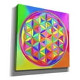 thumbnail image 2 of Epic Graffiti 'Sacred Geo Flower of Life' by Howie Green, Canvas Wall Art, 26"x26", 2 of 8
