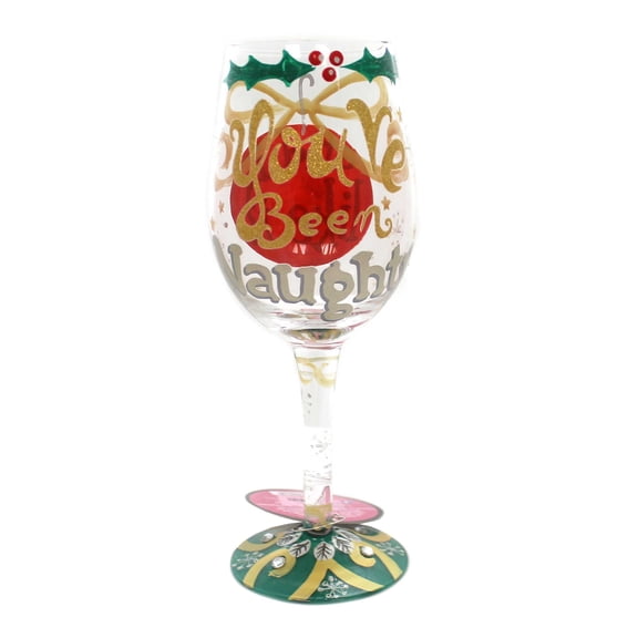 Tabletop Naughty X-Mas Glass Love My Wine Glass 6000221