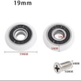 thumbnail image 2 of Set Of 8 Replacement Wheels For 19mm Diameter Shower Door -aoba, 2 of 5