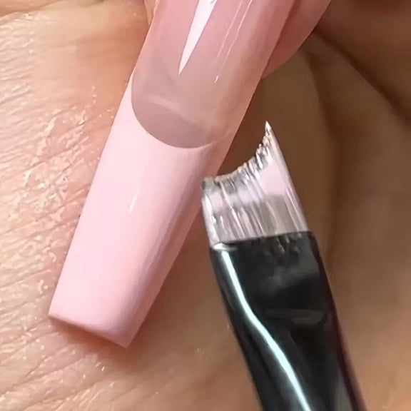 Precision French Nail Art Brush Ergonomic Handle for Gel Polish Manicure