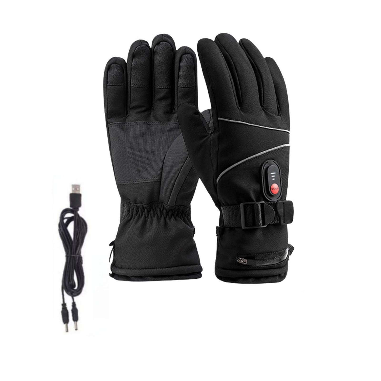 Heated Winter Gloves With Carbon Fiber Heating Gloves For Both Men And Women, 3 Temp Settings & Touchscreen Tips, Waterproof Thinsulate Insulated Gloves For Outdoor Sports,Travel, Cycling, Skiing