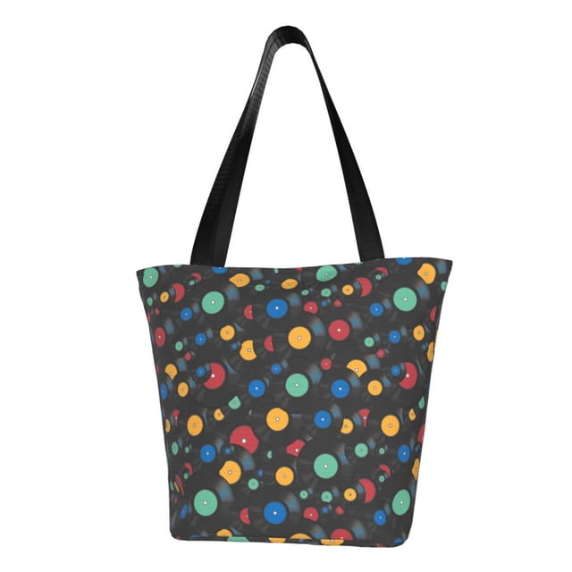 Easygdp Vintage Records Bolso de Hombro para Mujer, Bolso Bandolera y Cartera de Mano Elegante para Uso Diario