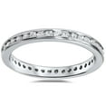 thumbnail image 1 of 1/2ct Diamond Channel Set Eternity Ring 14K White Gold Wedding Band, 1 of 2