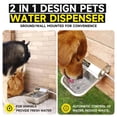 thumbnail image 3 of Dispensador automático de agua PETSOLON 3L 304 de acero inoxidable, 3 of 7