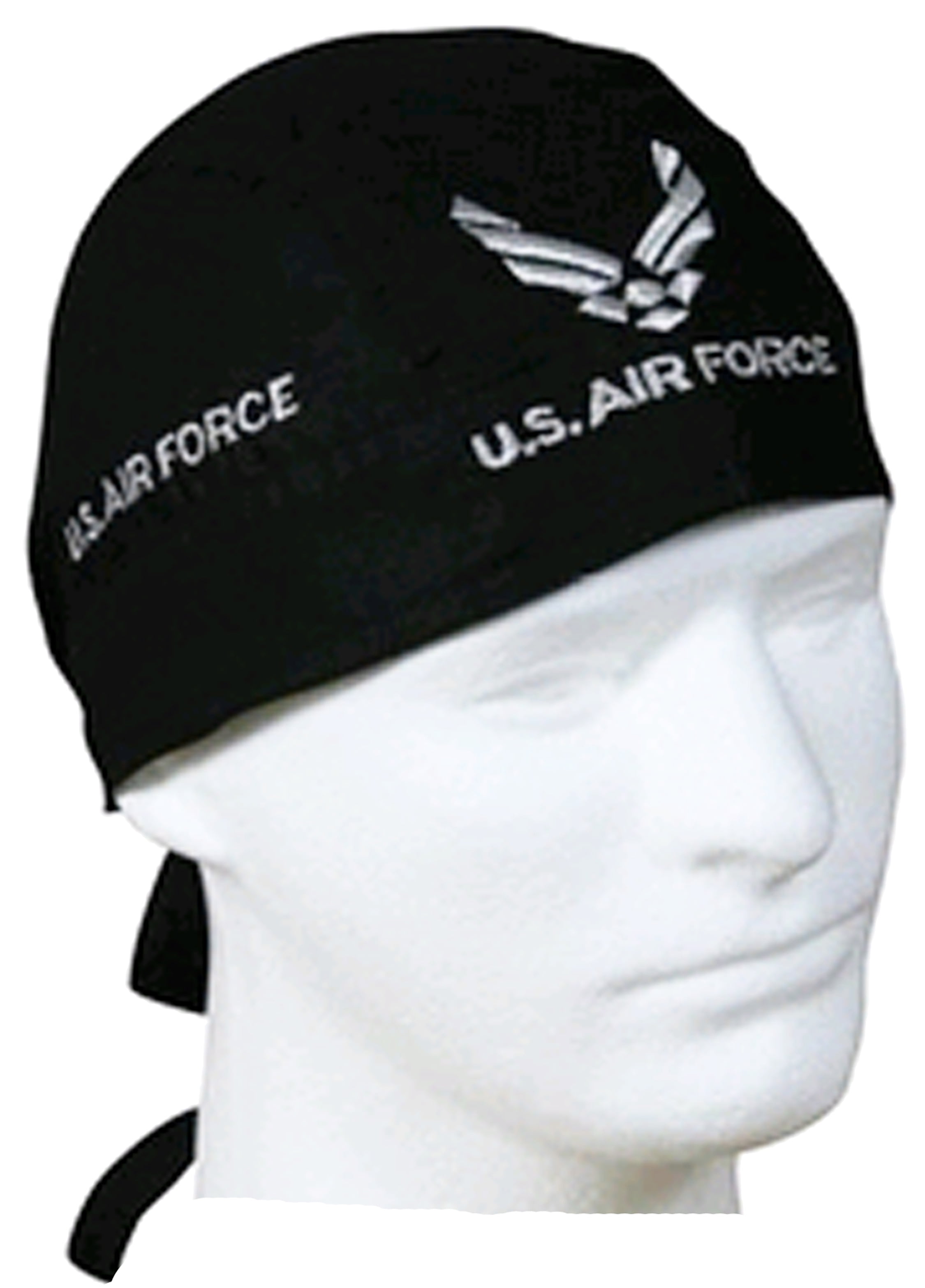 Buy Caps & Hats Air Force Doo Rag Cap with Sweatband Black Cotton
