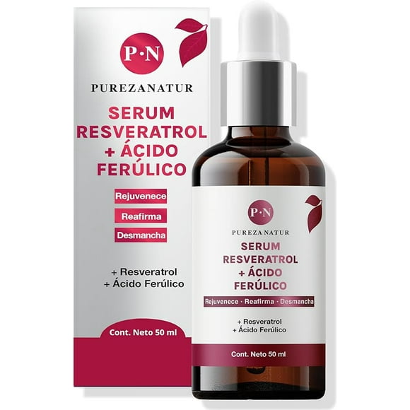 Suero Facial Pureza Natur Resveratrol + Ácido Ferúlico 50ml