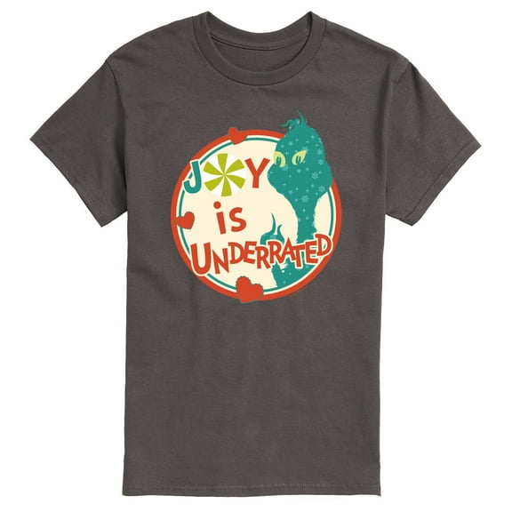 Dr. Seuss The Grinch - Christmas - Joy Is Underrated - Men's Short Sleeve Graphic T-Shirt