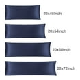 thumbnail image 2 of Unique Bargains Silky Satin Body Pillow Cover Case Navy 20"x72", 2 of 8