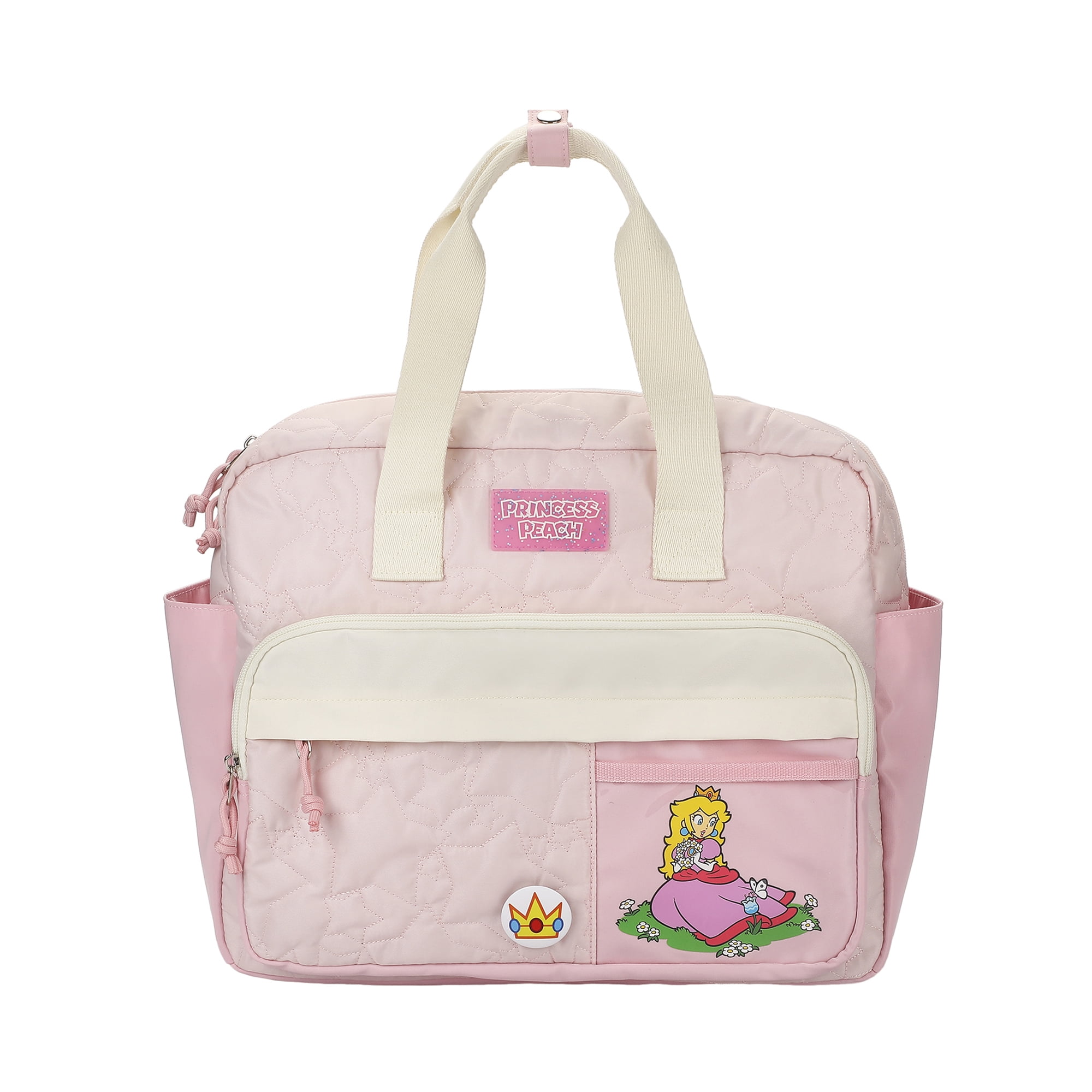 Disney Mickey Ears 11.5 Pink & White Checkered Mini Backpack 