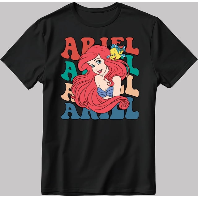 Disney Ariel La Petite Sirène T-Shirt Princesse Toutes Tailles P-3TG