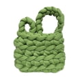 thumbnail image 2 of Bolso de mano tejido, bolso de mano de lana, bolso de hombro tejido, bolso de lana, calidad inigualable, 2 of 12