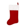 thumbnail image 2 of MesaSe Bas de Noël Monogramme 20 Pouces en Velours Rouge avec Poignets en Peluche Super Doux Blancs, 2 of 6