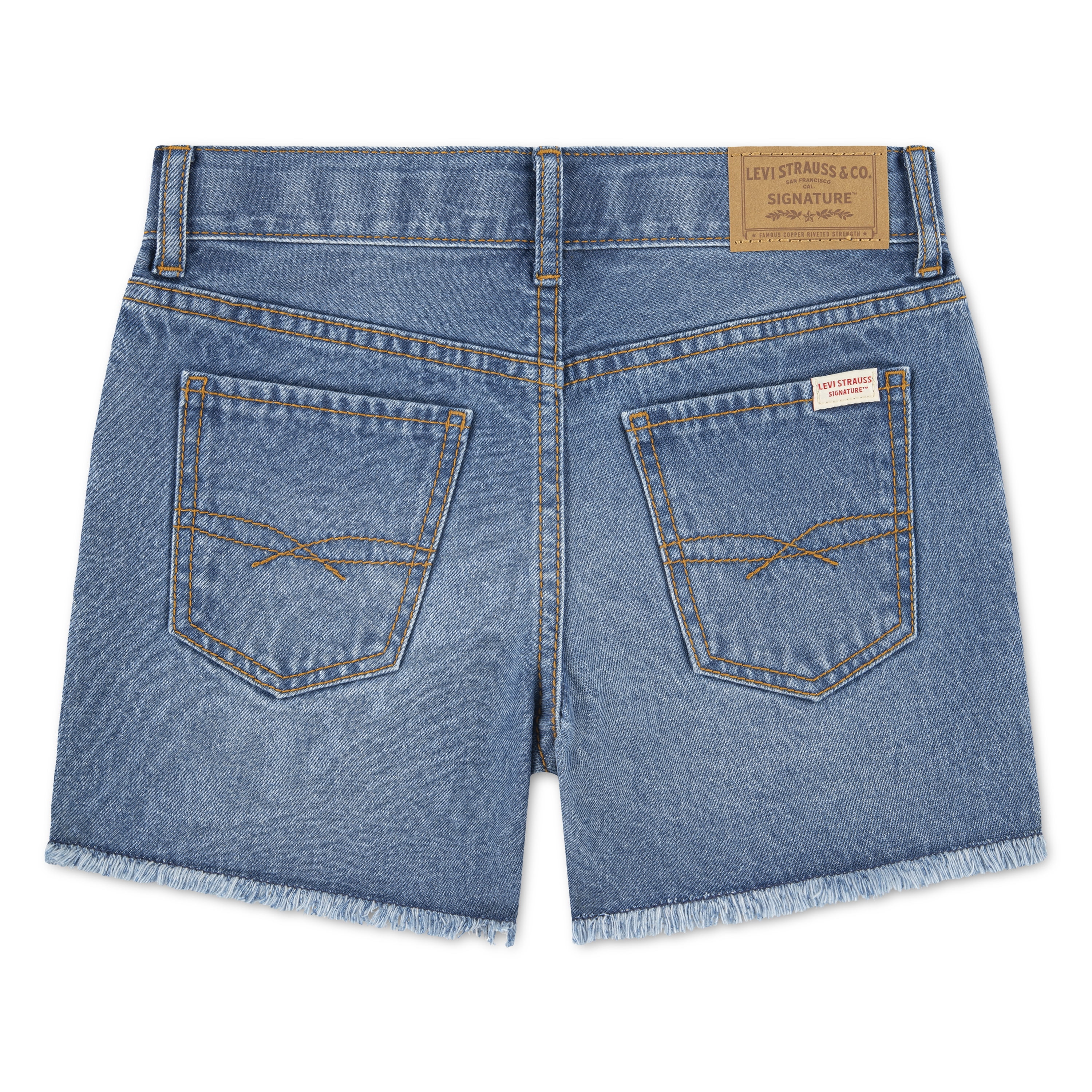 Levi Strauss Signature Girls Midi Denim Shorts, Sizes 5-18