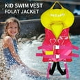 thumbnail image 6 of Gogokids Kids Swim Vest Float Life Jacket with Headrest Adjustable Safety Strap Swimming Training Aid Buoyancy Swimwear, Pink, S/M(3-6Years/33-46lbs), 6 of 9