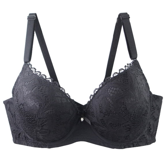 BaoFuBaoMei Plus Size Lace Bras for Women Lightweight Underwire Bra Supportive Push up Brassiere Lift F Cup Bras