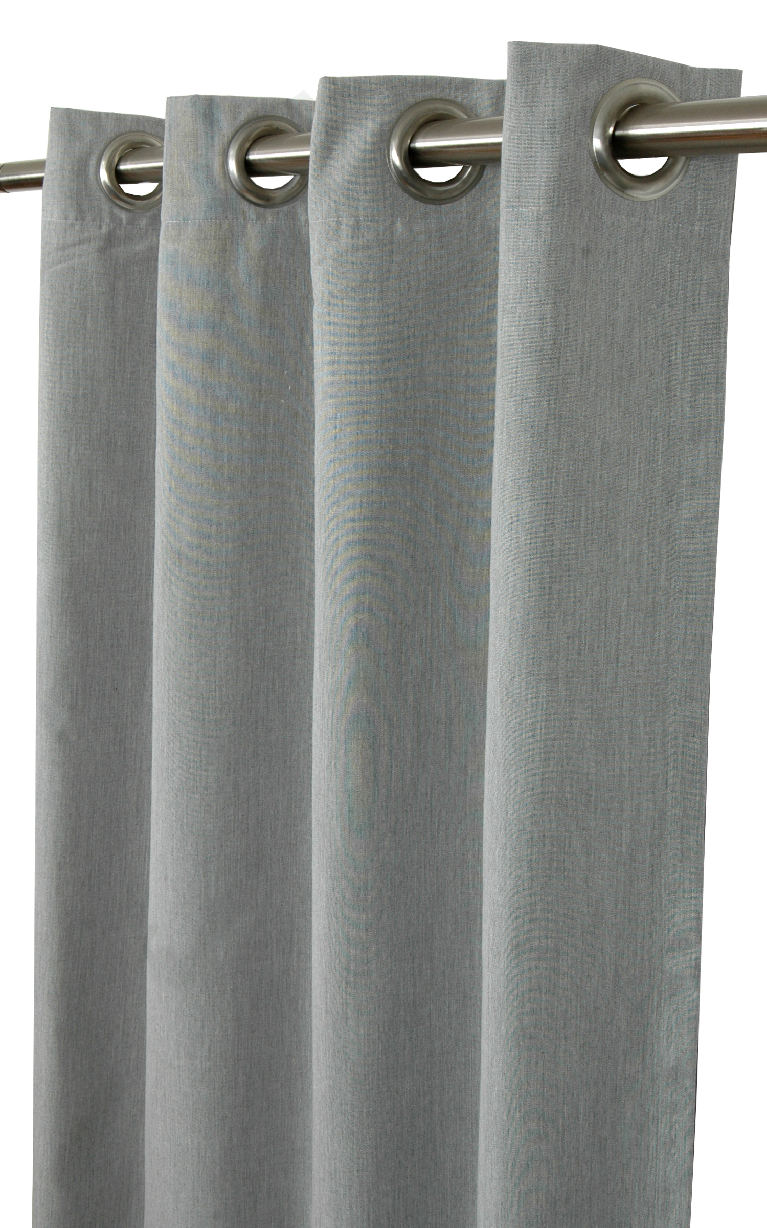 Sunbrella Canvas Granite Indoor/Outdoor Curtain Panel by Sweet Summer Living, 50" x 120" with Stainless Steel Grommets - image 1 of 1