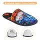 thumbnail image 3 of Fotbe Magical Stained Glass Castle Pantuflas Peludas para Mujer con Estampado, Zapatillas de Peluche, Zapatos de Invierno para Casa, Uso Interior y Exterior-Large, 3 of 8
