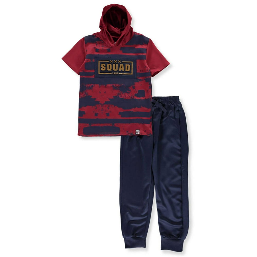 Phat Farm - Phat Farm Boys' 2-Piece Pants Set Outfit - burgundy, 6 ...