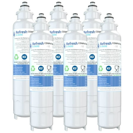 

Replacement For LG RWF3500A Refrigerator Water Filter - by Refresh (6 Pack)