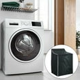 thumbnail image 6 of Haokaini Waterproof Washing Machine Cover, Washer and Dryer Cover with Zipper Design, Dustproof SunProof, for Front Load Washer Dryer, Black, 6 of 10