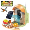 thumbnail image 1 of Smart Bird Feeder with 2K Camera, Solar Powered Wireless Birds House with APP Control, Night Vision, Motion Detection Alerts, IP65 Outdoor Birdfeeder for Backyard Garden Bird Watching, 1 of 7