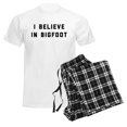 thumbnail image 6 of CafePress - I Believe In Bigfoot Men's Light Pajamas - Men's Light Loose Fit Cotton Pajama Set, 6 of 7