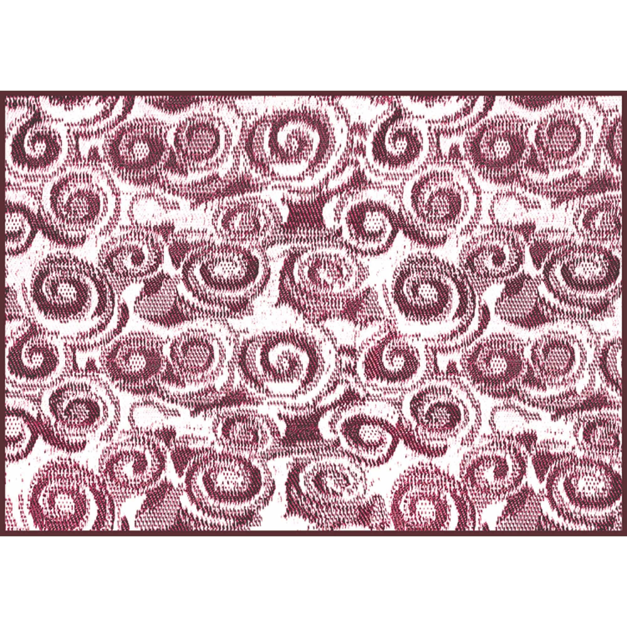 Camco 42842 8' x 16' Reversible RV Outdoor Mat Burgundy Swirl